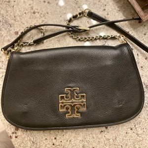 Tory Burch leather cross body bag gold chain strap